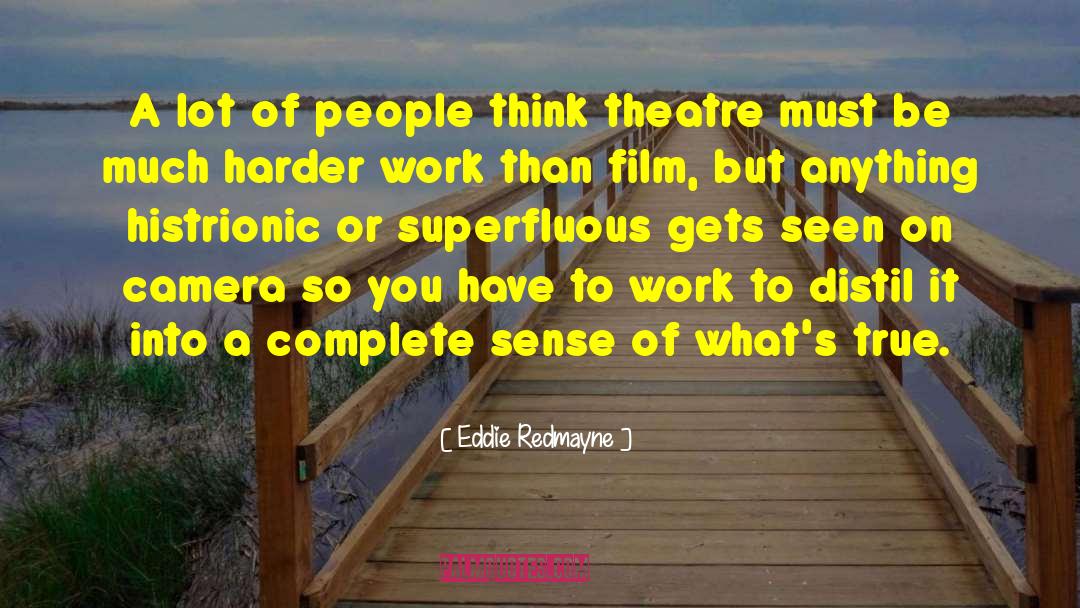 Superfluous quotes by Eddie Redmayne