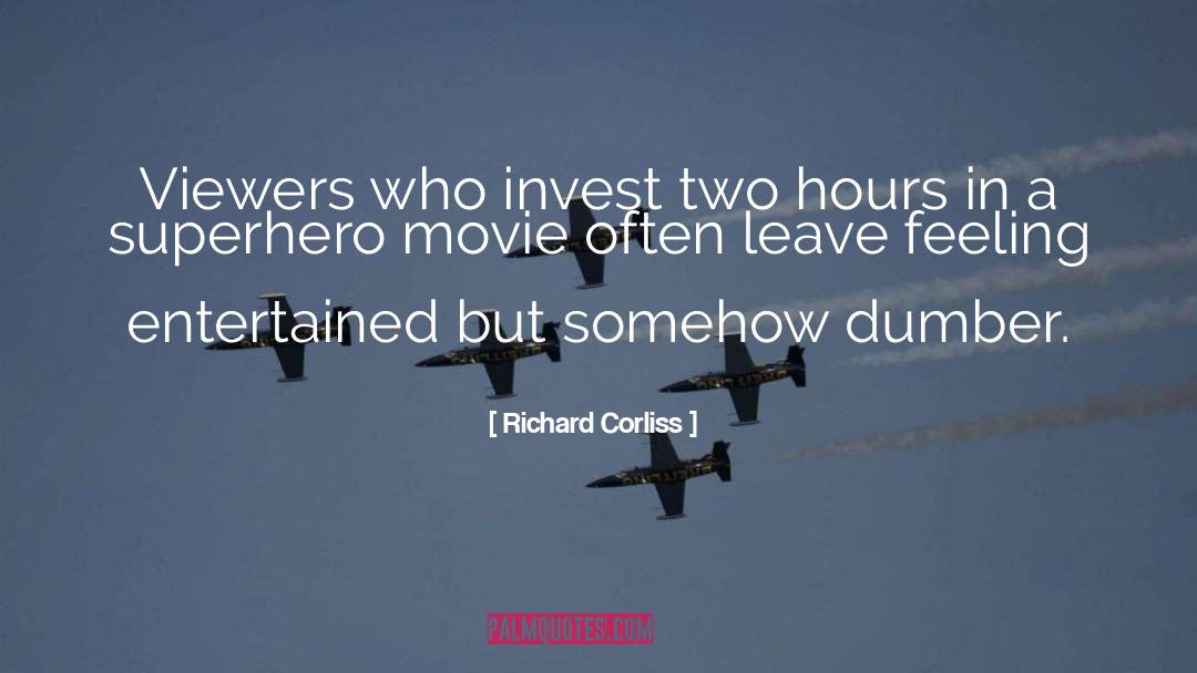 Superhero quotes by Richard Corliss