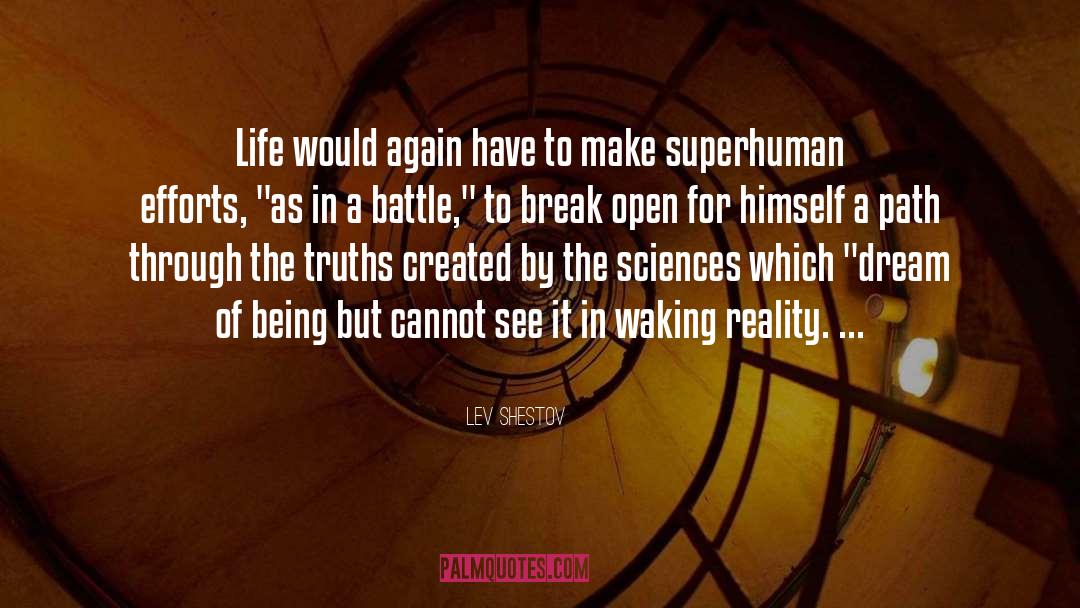 Superhuman quotes by Lev Shestov