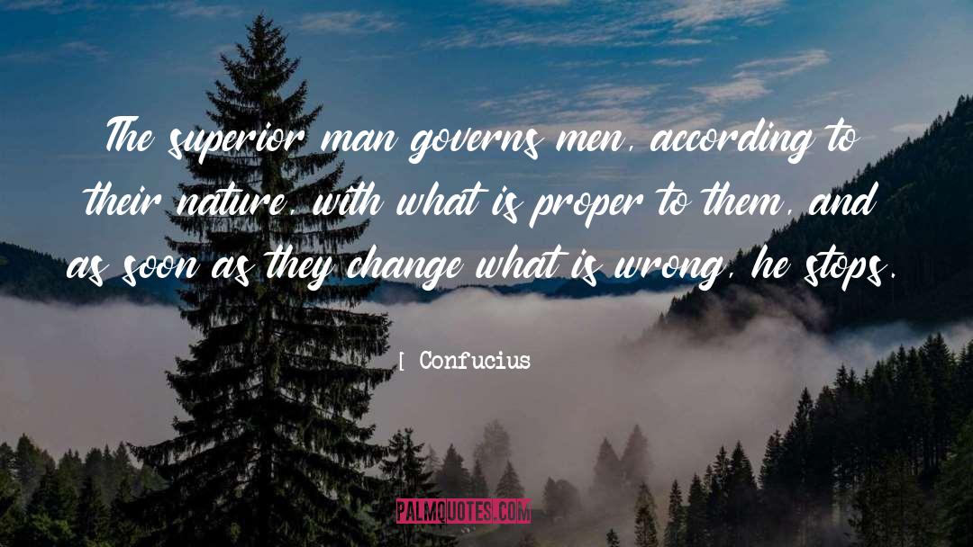 Superior Man quotes by Confucius