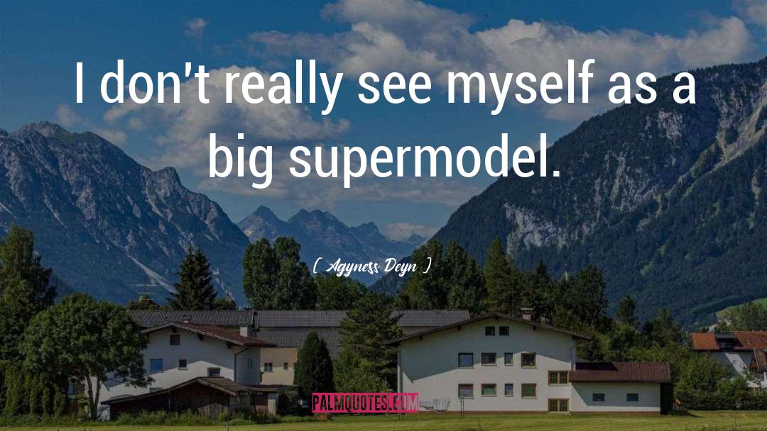 Supermodel quotes by Agyness Deyn