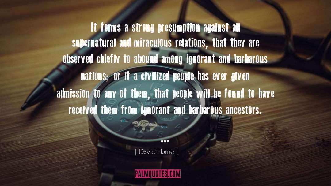 Supernatural quotes by David Hume