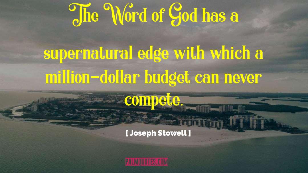 Supernatural Thriller quotes by Joseph Stowell