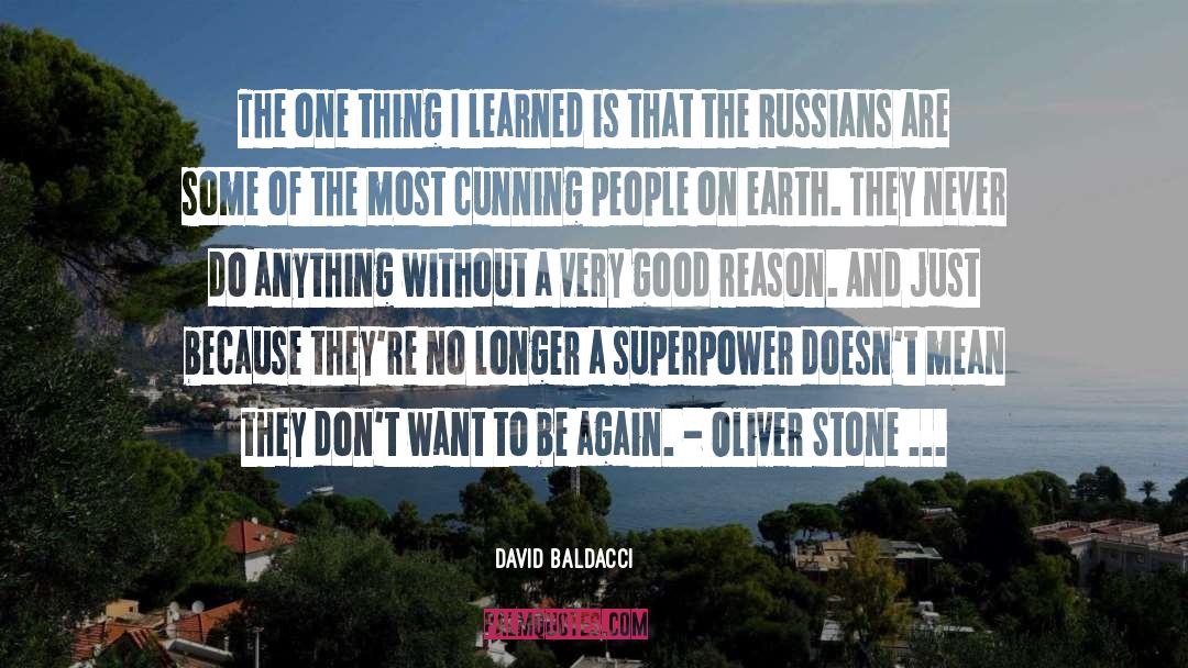 Superpower quotes by David Baldacci