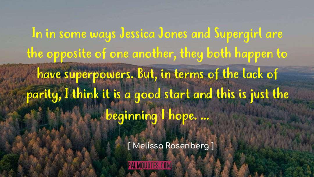 Superpowers quotes by Melissa Rosenberg