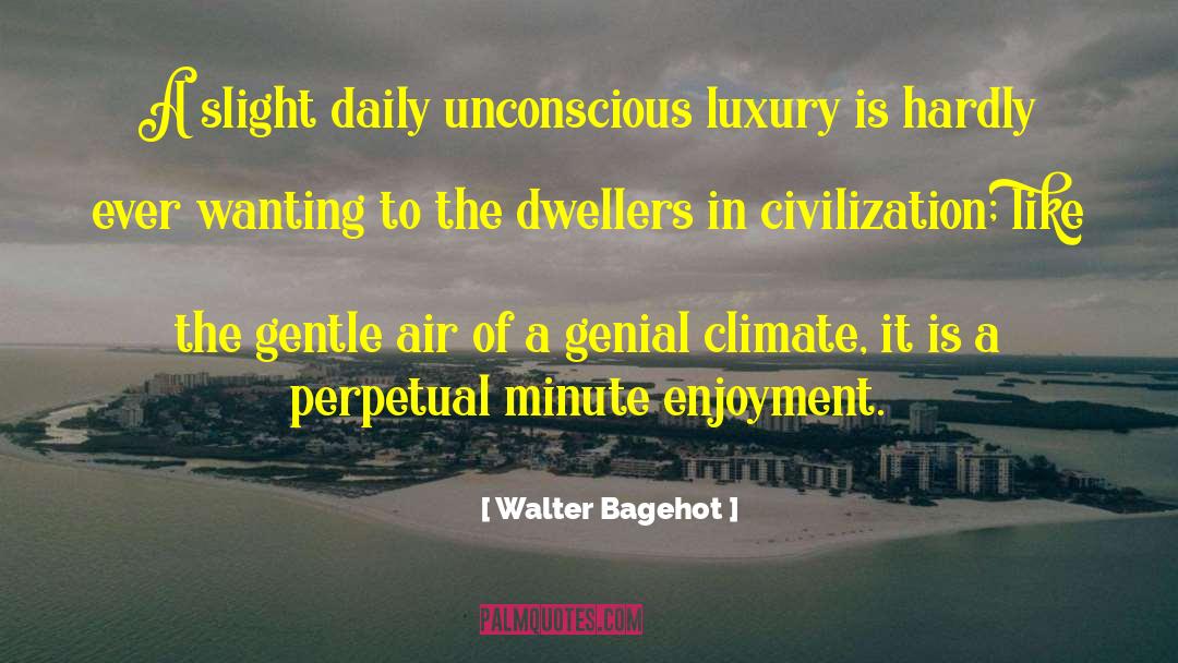 Supersaturated Air quotes by Walter Bagehot