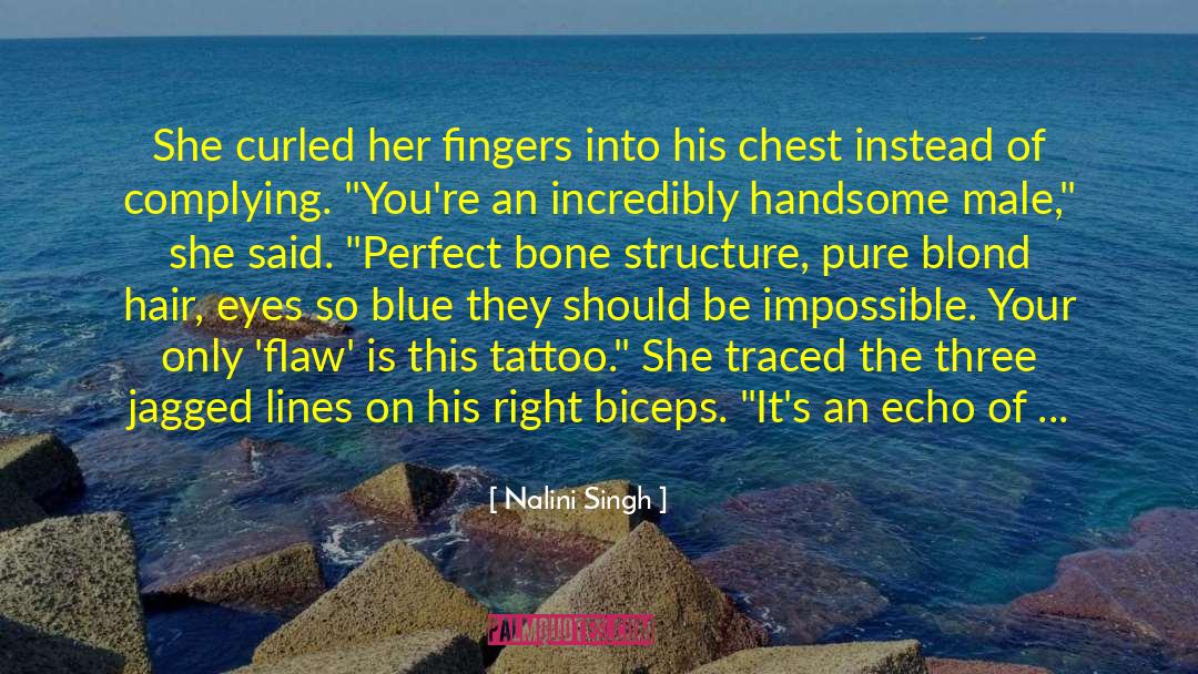 Supersetting Biceps quotes by Nalini Singh