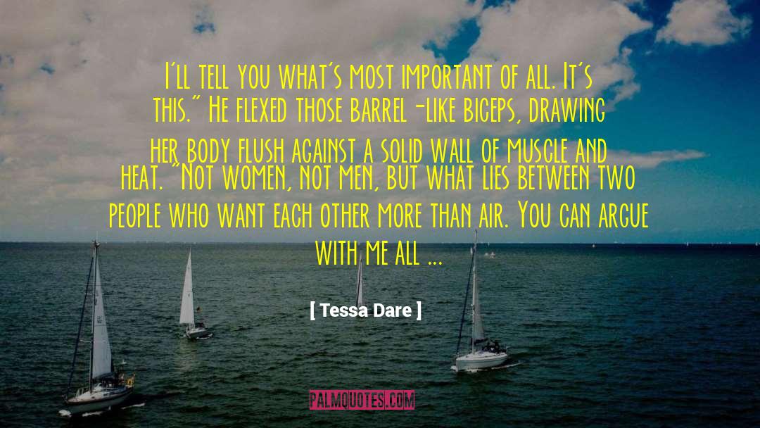 Supersetting Biceps quotes by Tessa Dare