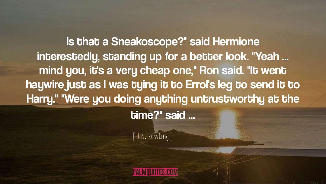 Superslow Leg quotes by J.K. Rowling