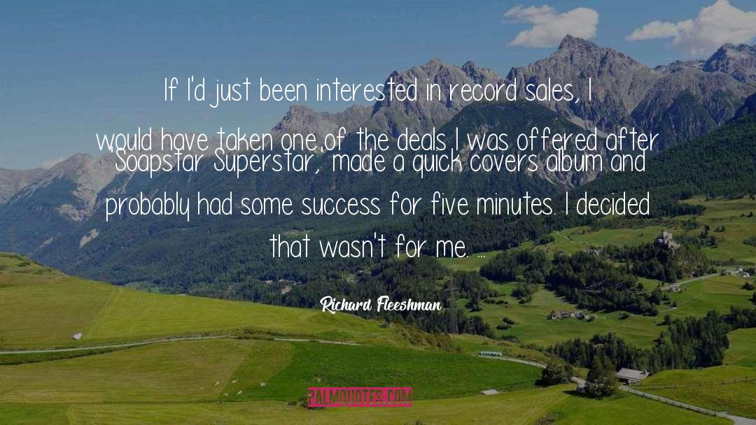 Superstar quotes by Richard Fleeshman