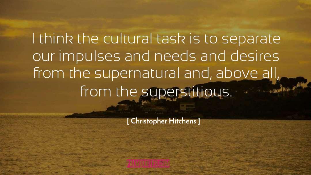 Superstitious quotes by Christopher Hitchens