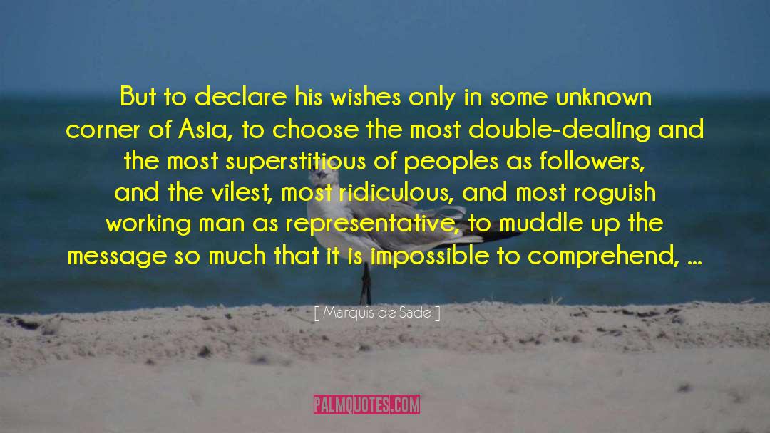 Superstitious quotes by Marquis De Sade