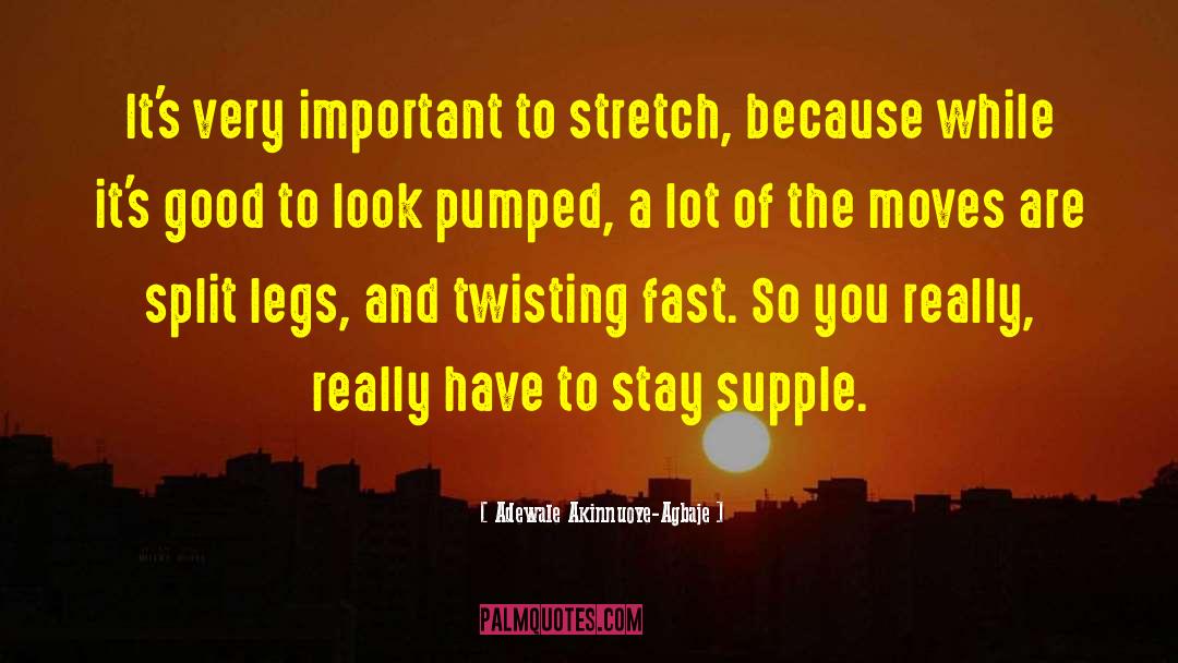 Supple quotes by Adewale Akinnuoye-Agbaje