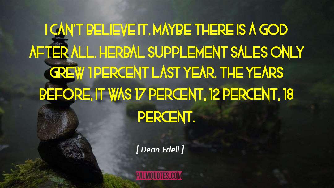 Supplement quotes by Dean Edell