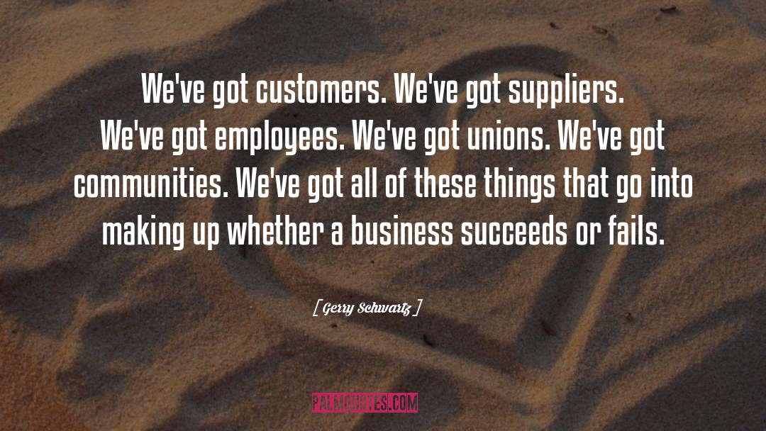 Suppliers quotes by Gerry Schwartz