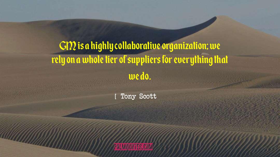 Suppliers quotes by Tony Scott