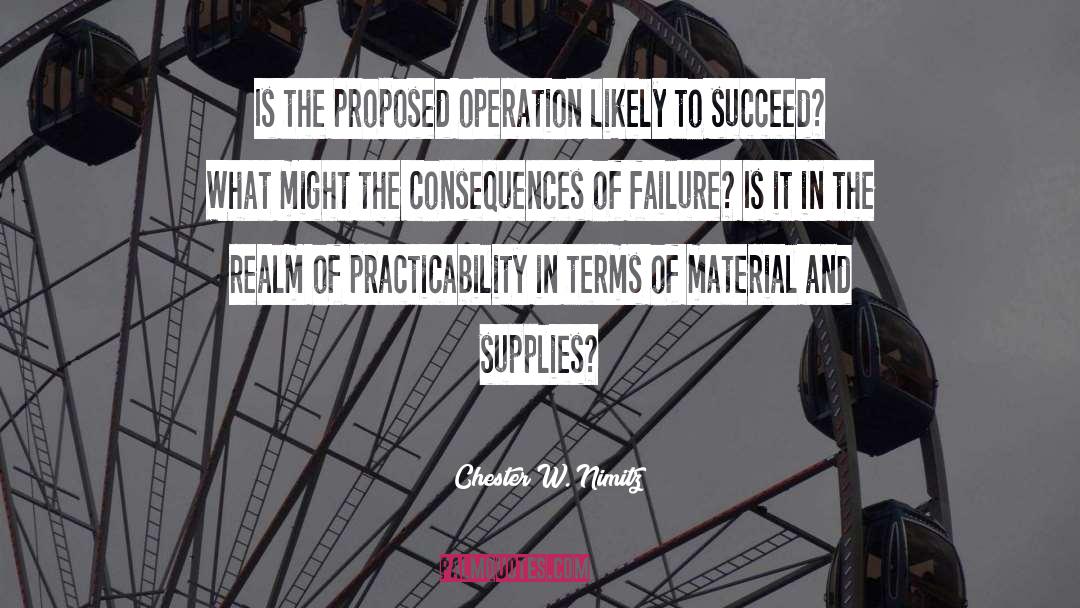 Supplies quotes by Chester W. Nimitz