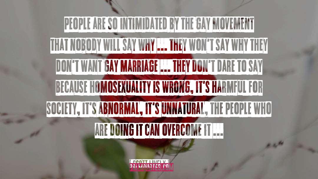 Support Gay Marriage quotes by Scott Lively