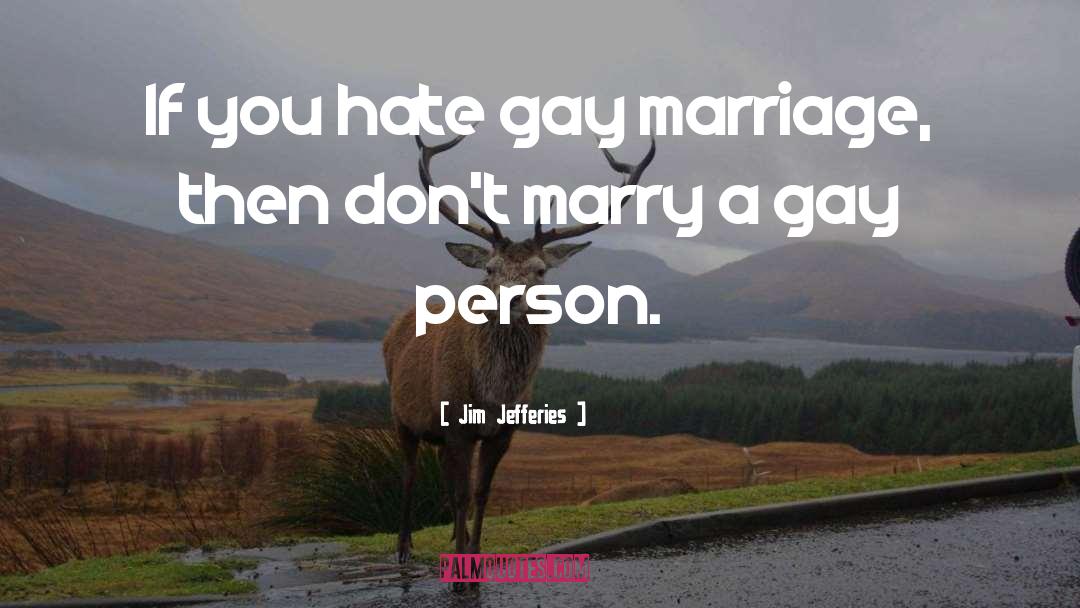 Support Gay Marriage quotes by Jim Jefferies