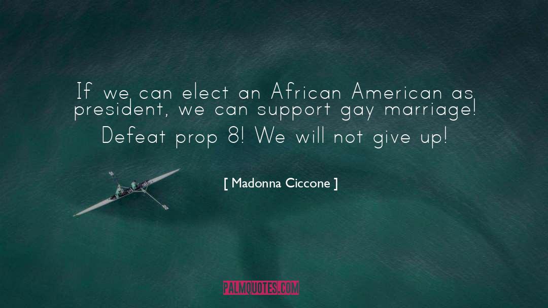 Support Gay Marriage quotes by Madonna Ciccone