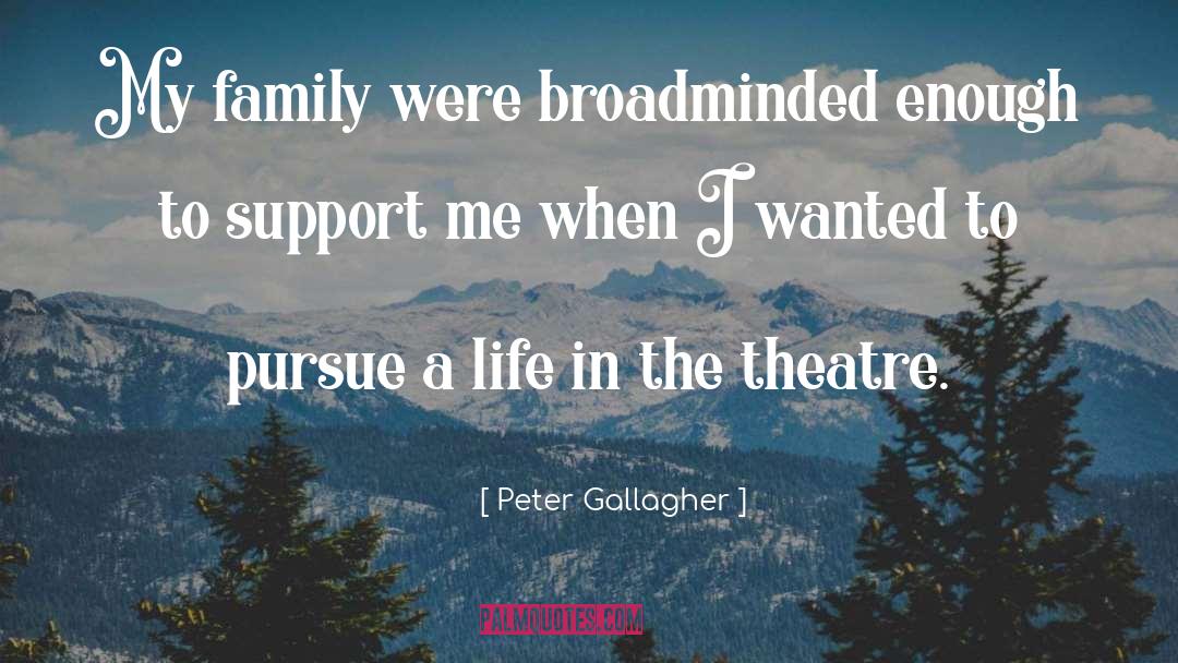 Support Me quotes by Peter Gallagher