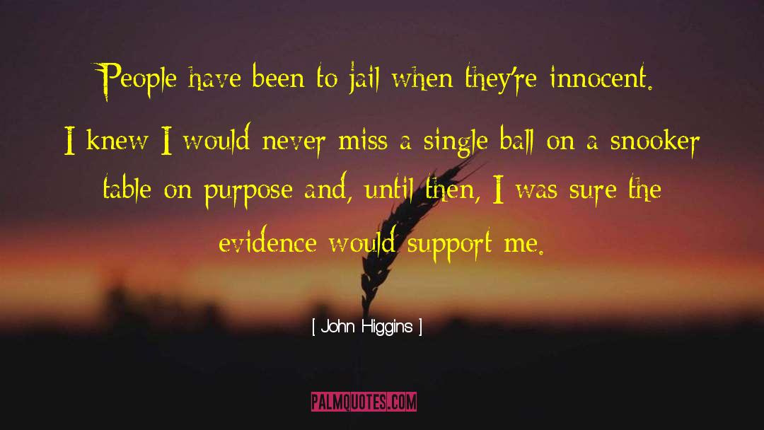 Support Me quotes by John Higgins