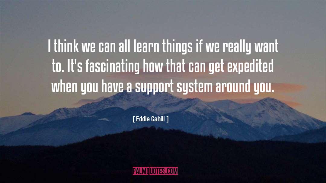 Support System quotes by Eddie Cahill