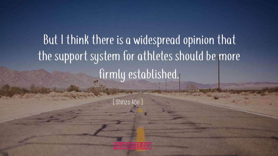 Support System quotes by Shinzo Abe