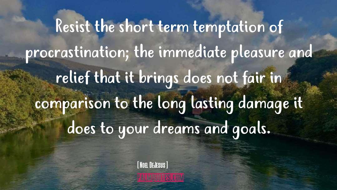 Support Your Long Term Goals quotes by Noel DeJesus