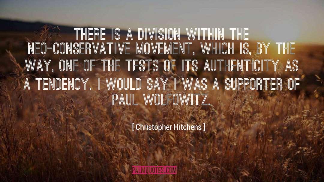 Supporter quotes by Christopher Hitchens