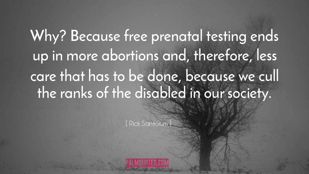 Supporters Of Abortion quotes by Rick Santorum