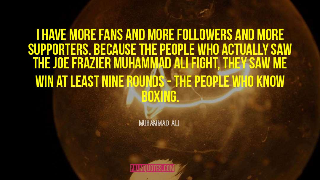 Supporters quotes by Muhammad Ali