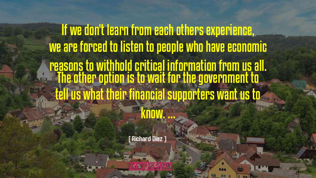 Supporters quotes by Richard Diaz