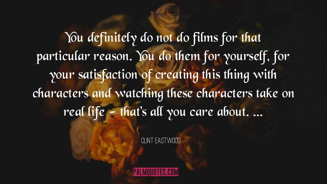 Supporting Characters quotes by Clint Eastwood