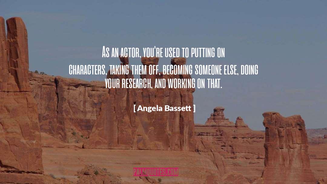 Supporting Characters quotes by Angela Bassett