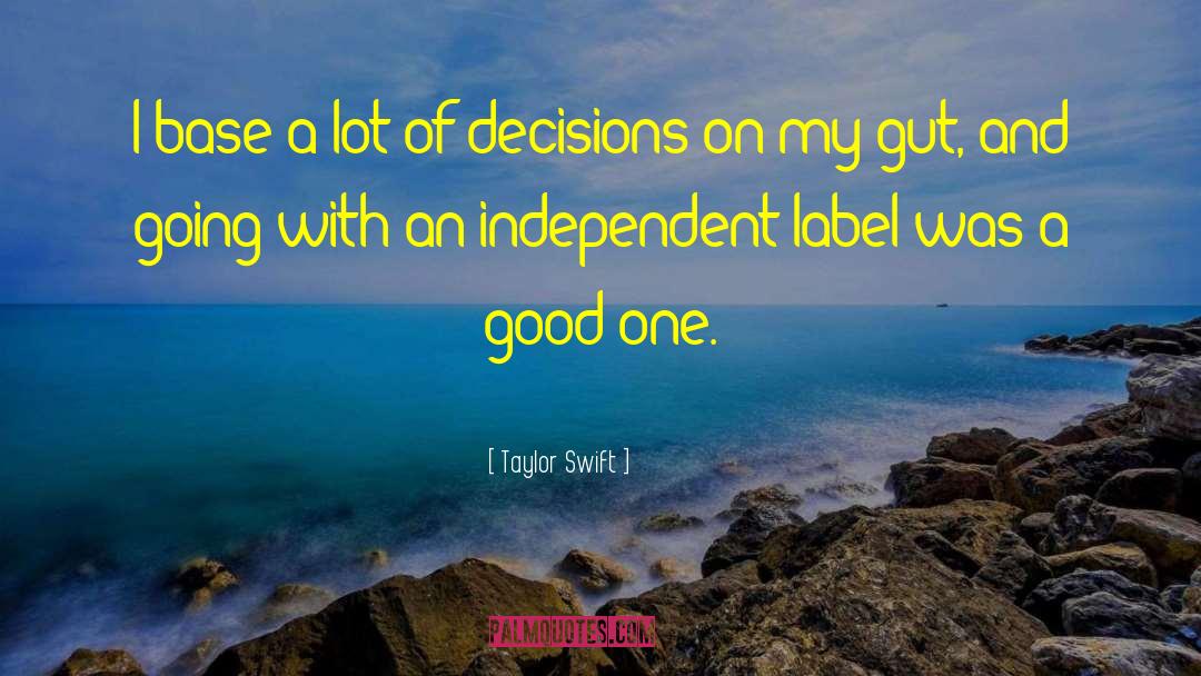 Supporting Decisions quotes by Taylor Swift