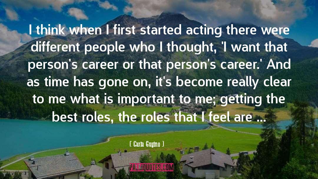 Supporting Roles quotes by Carla Gugino