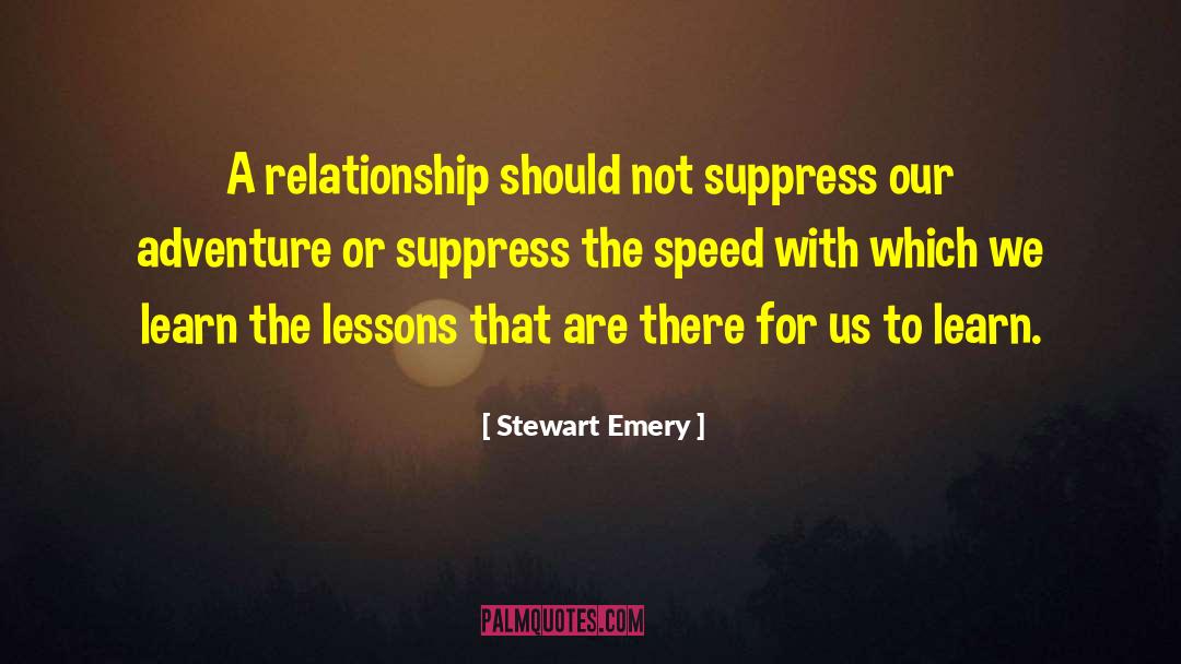 Suppress quotes by Stewart Emery