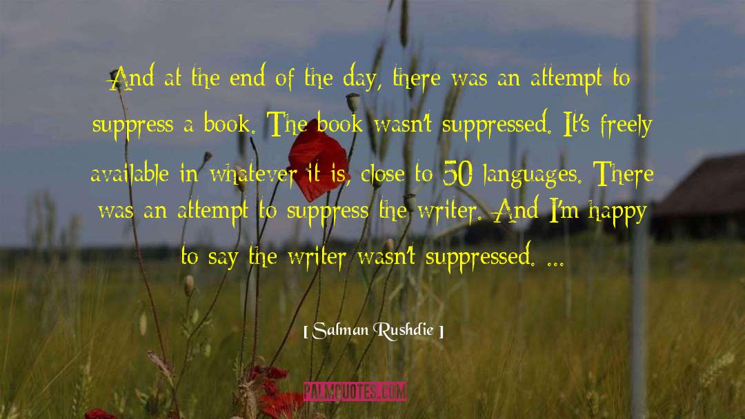 Suppress quotes by Salman Rushdie