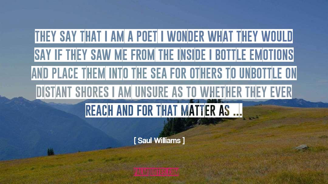 Suppressed Emotions quotes by Saul Williams