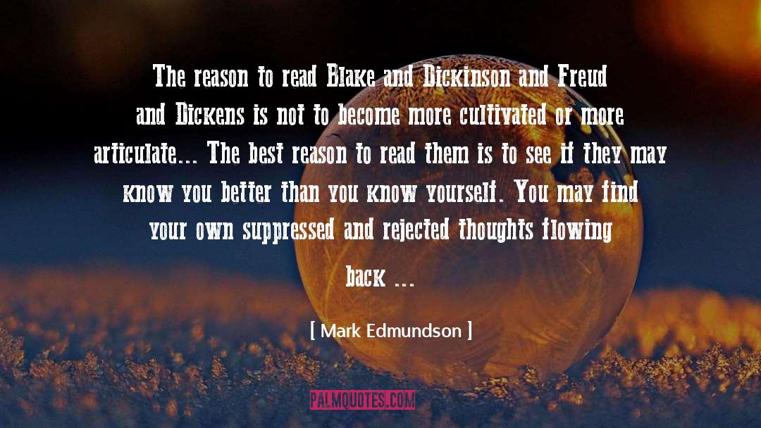 Suppressed quotes by Mark Edmundson
