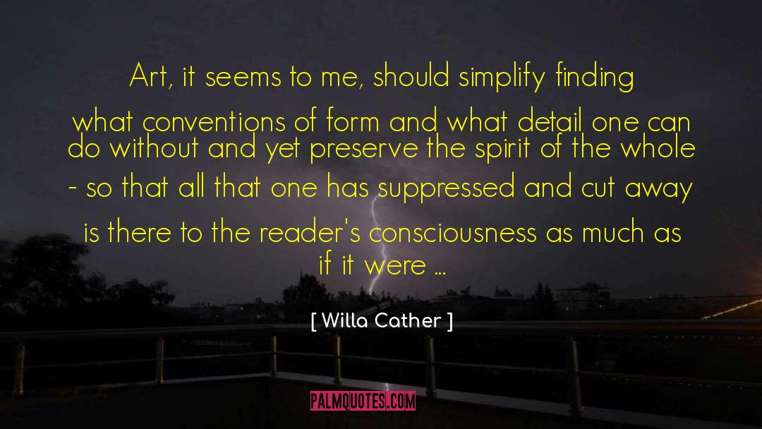 Suppressed quotes by Willa Cather