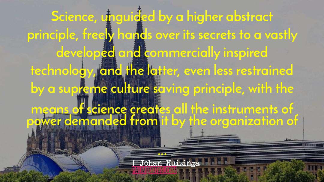 Suppressed Science quotes by Johan Huizinga