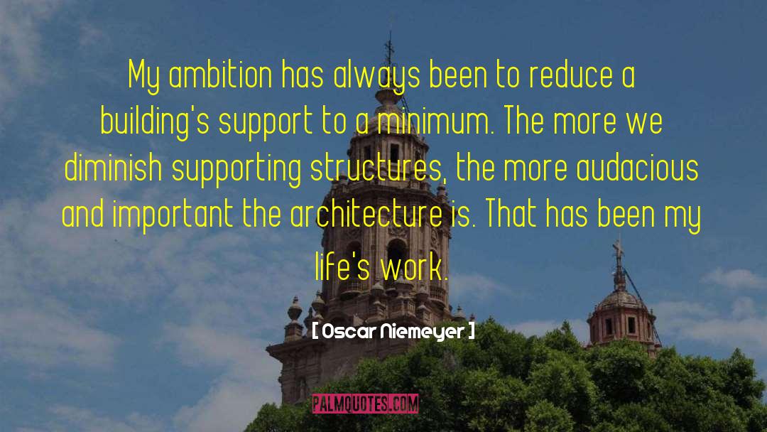 Supreme Ambition quotes by Oscar Niemeyer