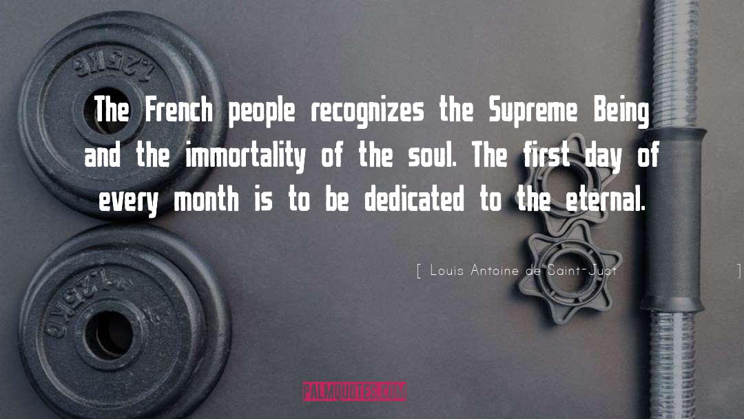 Supreme Being quotes by Louis Antoine De Saint-Just