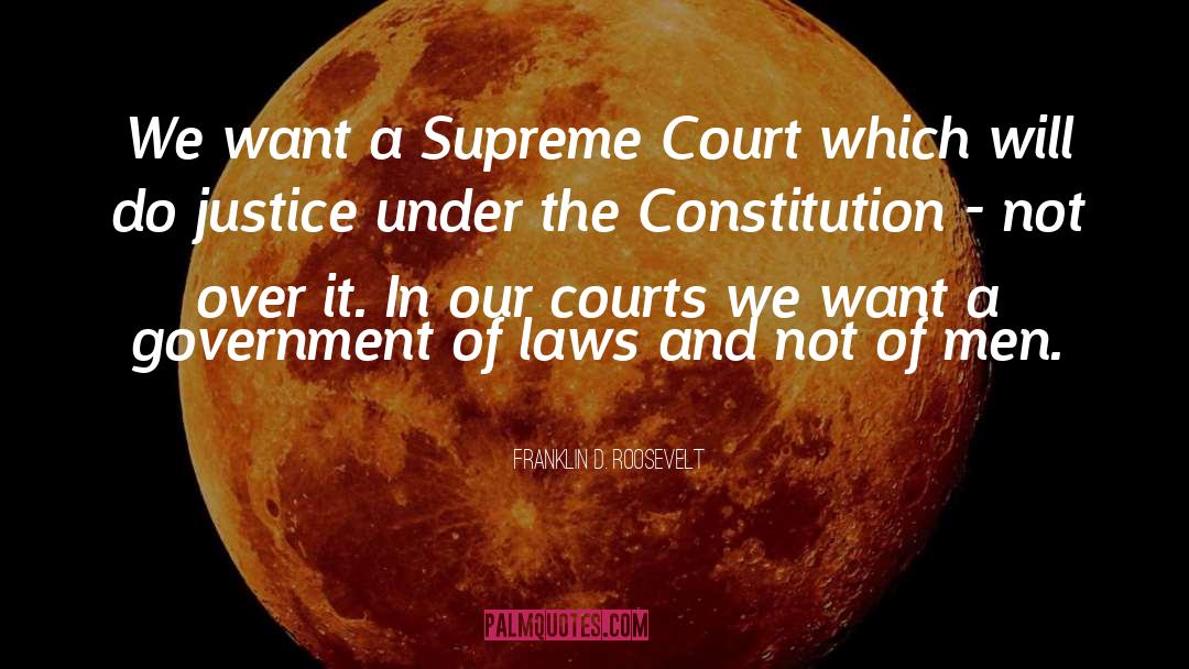 Supreme Court Of Canada quotes by Franklin D. Roosevelt