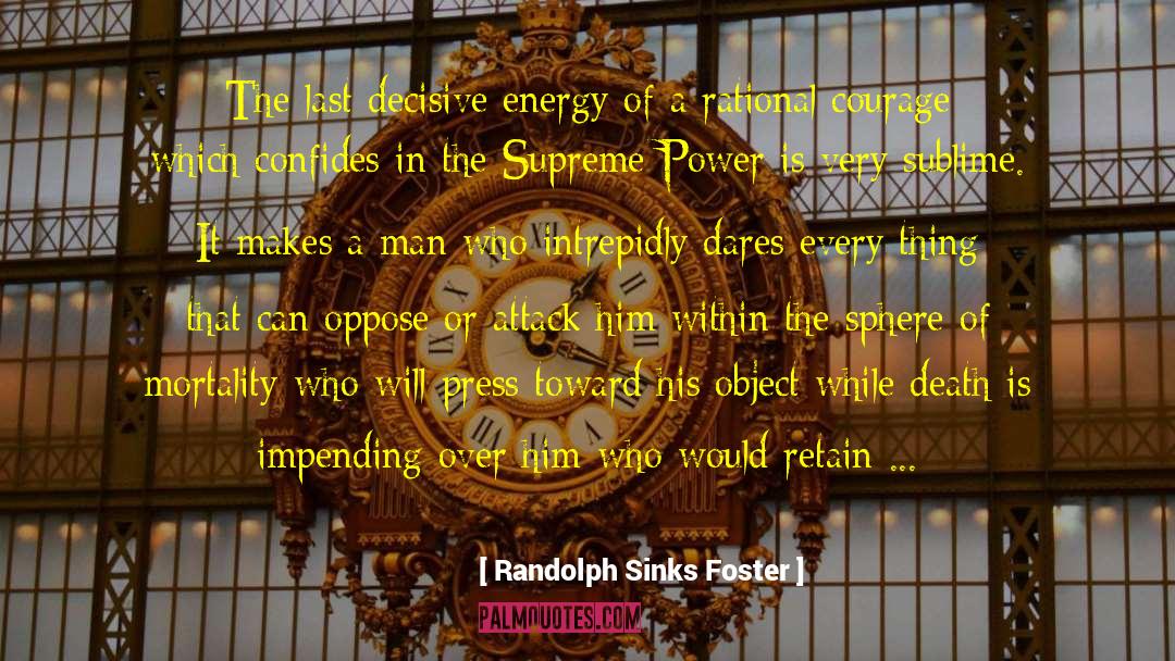 Supreme Power quotes by Randolph Sinks Foster