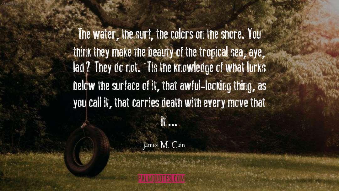 Surf quotes by James M. Cain
