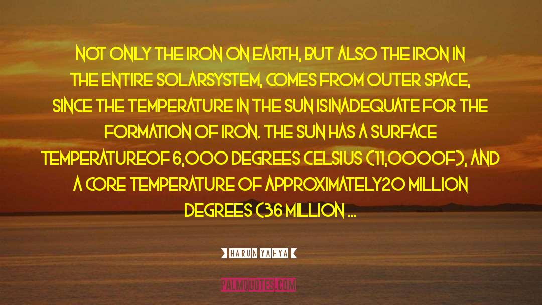 Surface Temperature quotes by Harun Yahya