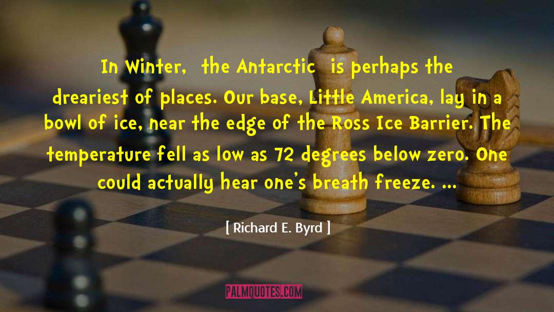 Surface Temperature quotes by Richard E. Byrd